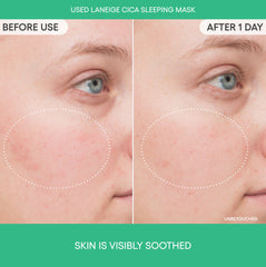 Cica Sleeping Mask with Centella Asiatica for Moisture Barrier Support